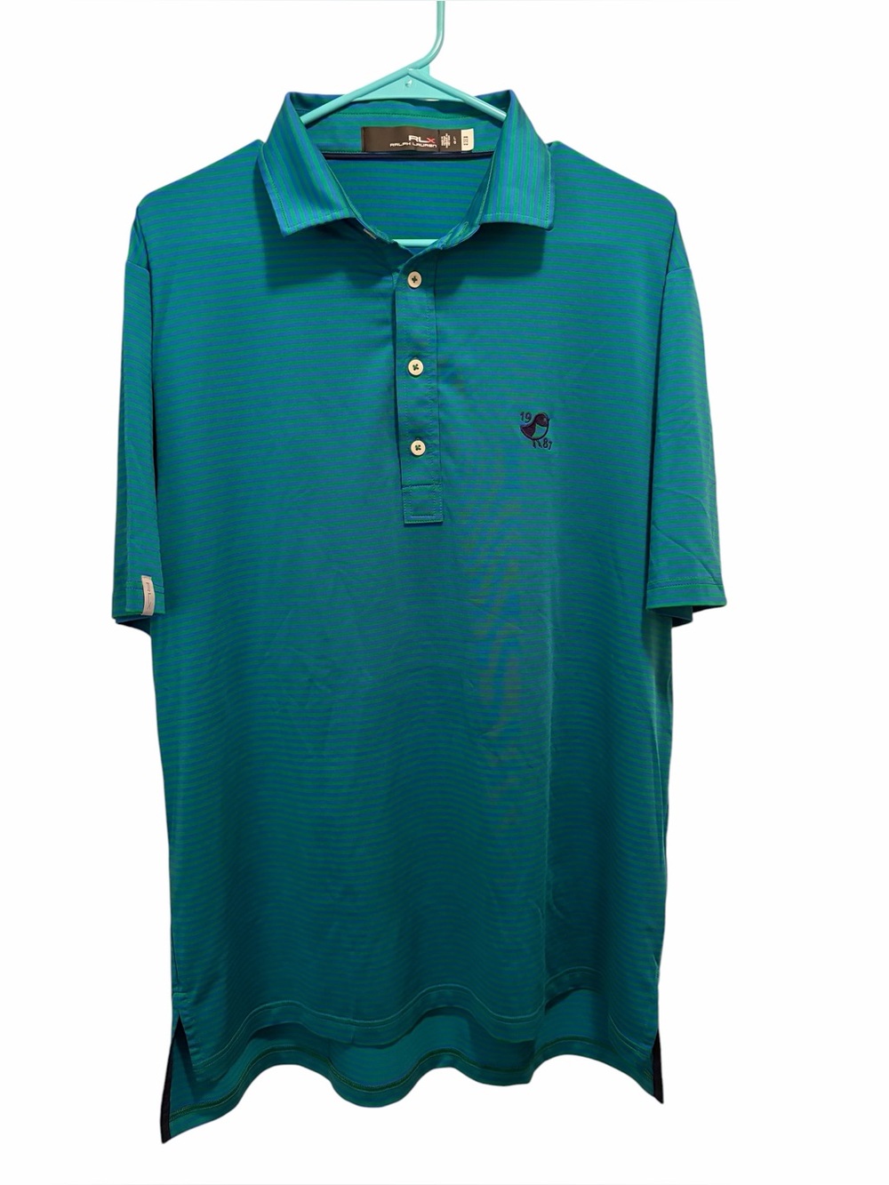Ralph Lauren RLX Nemacolin Resort golf polo. Size large. Good condition